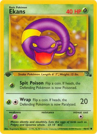 Ekans (46/62) [Fossil Unlimited]-1