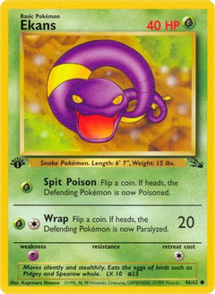 Ekans (46/62) [Fossil 1st Edition]-1