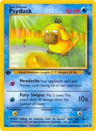 Psyduck (53/62) [Fossil 1st Edition]-1