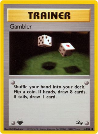 Gambler (60/62) [Fossil 1st Edition]-1