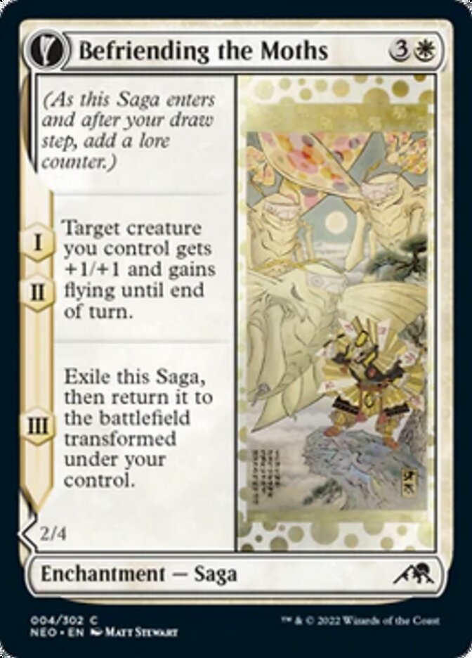 Befriending the Moths // Imperial Moth [Kamigawa: Neon Dynasty]-1