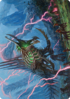 Etali, Primal Sickness // Etali, Primal Sickness (AMOM-032) - March of the Machine Art Series (Borderless) Foil-1
