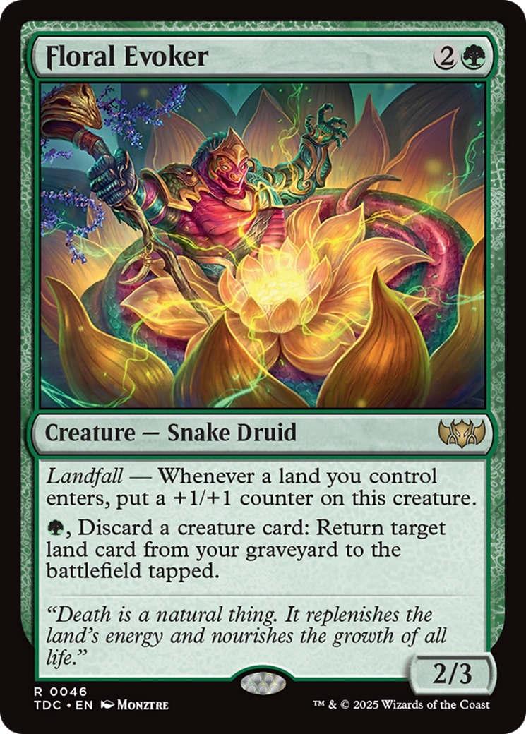 Floral Evoker [Tarkir: Dragonstorm Commander]-1
