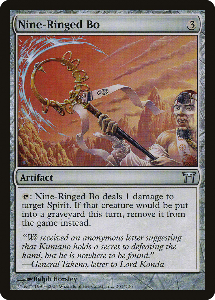 Nine-Ringed Bo [Champions of Kamigawa]-1