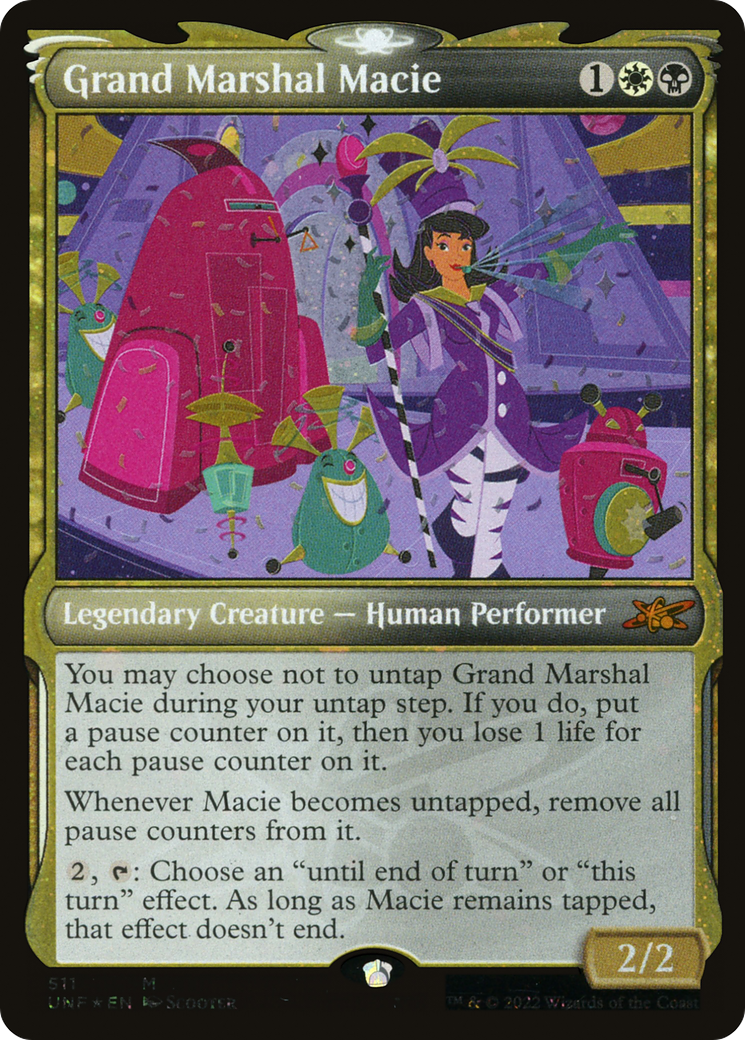 Grand Marshal Macie (Showcase) (Galaxy Foil) [Unfinity]-1