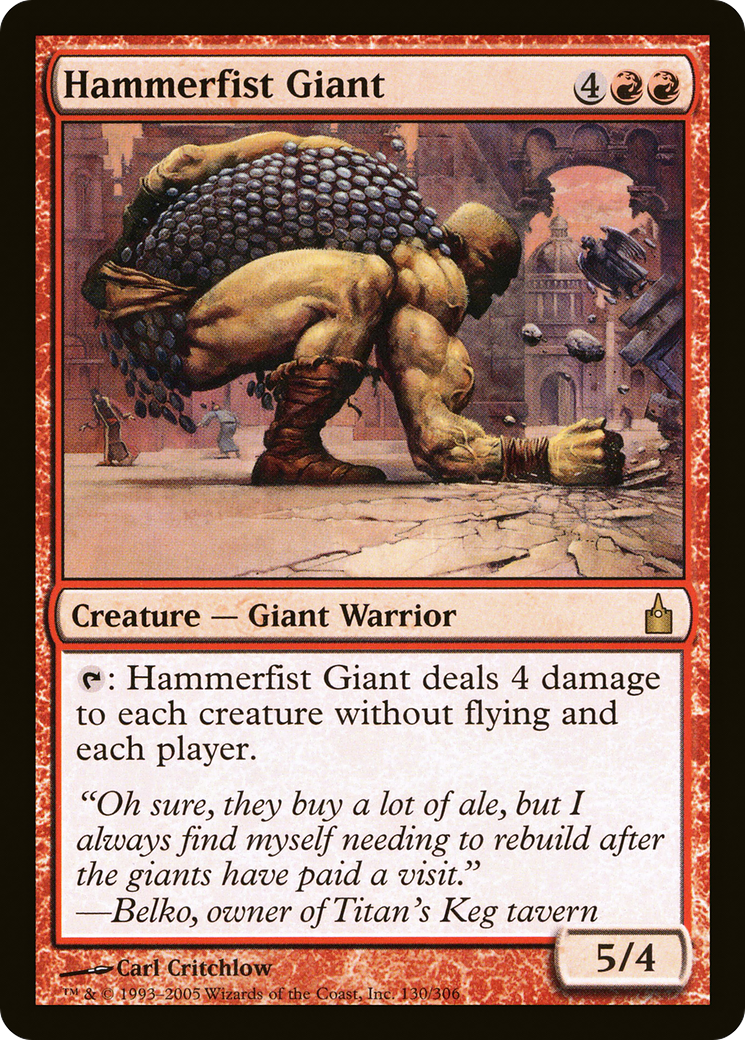 Hammerfist Giant [Ravnica: City of Guilds]-1