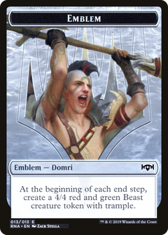 Domri, Chaos Bringer Emblem [Ravnica Allegiance Tokens]-1
