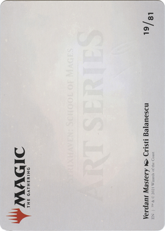 Verdant Mastery Art Card (ASSTX-019) - Strixhaven Art Series (Borderless)-2