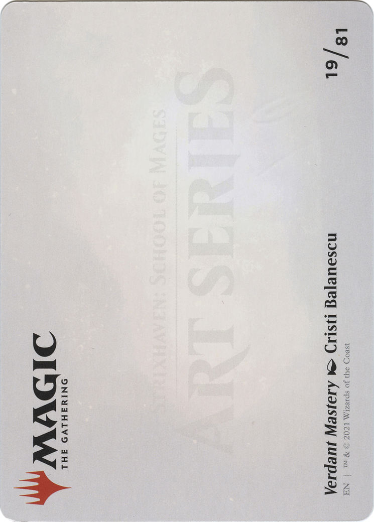 Verdant Mastery // Verdant Mastery (ASSTX-019) - Strixhaven Art Series (Borderless) Foil-2