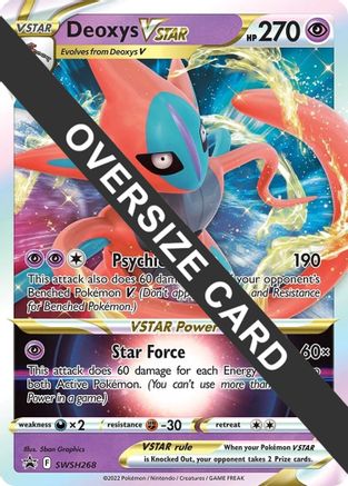 Deoxys VSTAR (SWSH268) (Jumbo Card) [Sword & Shield: Black Star Promos]-1