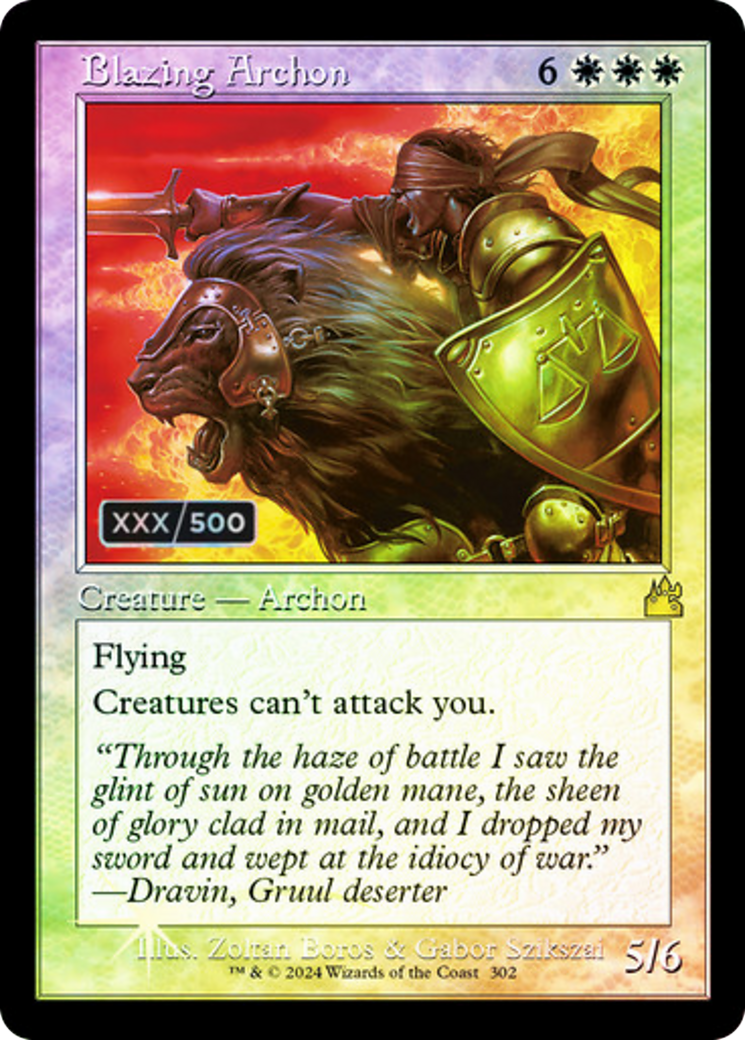 Blazing Archon (Retro) (Serialized) [Ravnica Remastered]-1