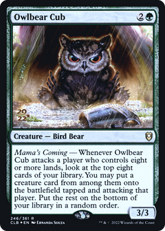 Owlbear Cub [Commander Legends: Battle for Baldur's Gate Prerelease Promos]-1