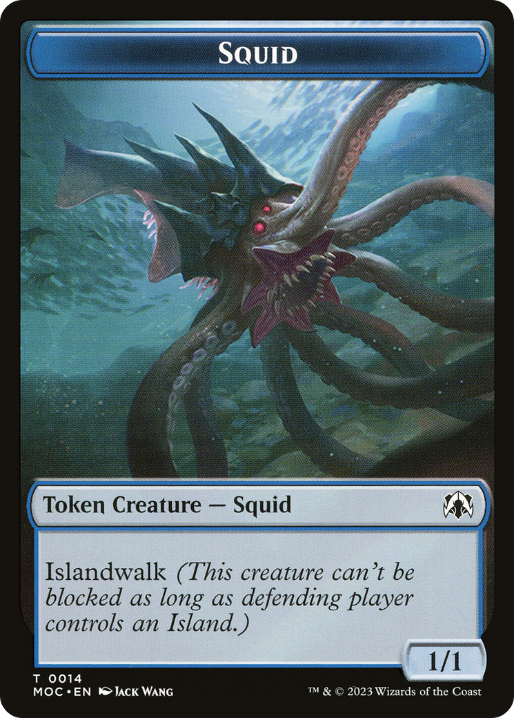 Squid (TMOC-014) - March of the Machine Commander Tokens-1