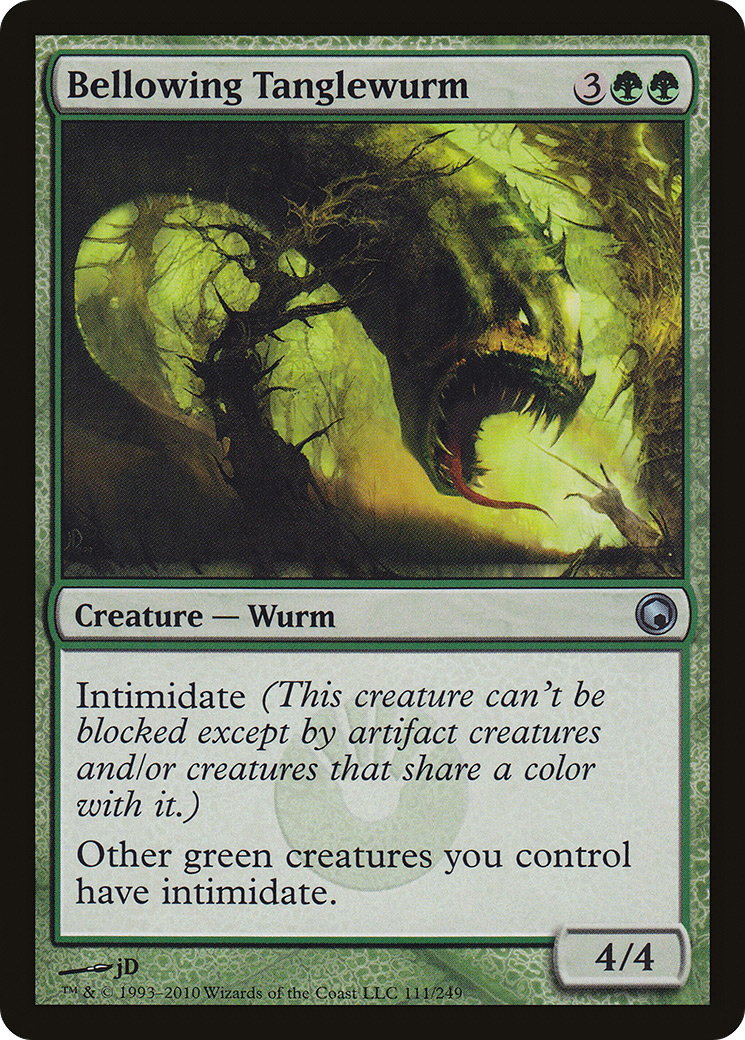 Bellowing Tanglewurm [Scars of Mirrodin]-1