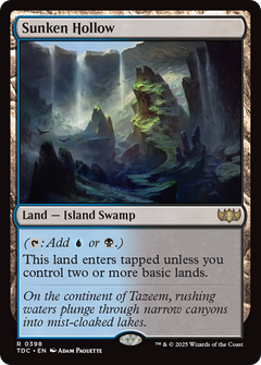 Sunken Hollow [Tarkir: Dragonstorm Commander]-1
