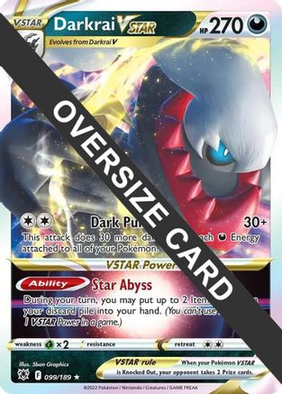 Darkrai VSTAR (099/189) (Jumbo Card) [Sword & Shield: Astral Radiance]-1