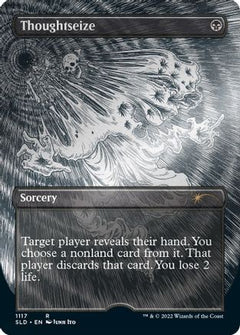Thoughtseize (Borderless Etched Foil) [Secret Lair Drop Series]-1