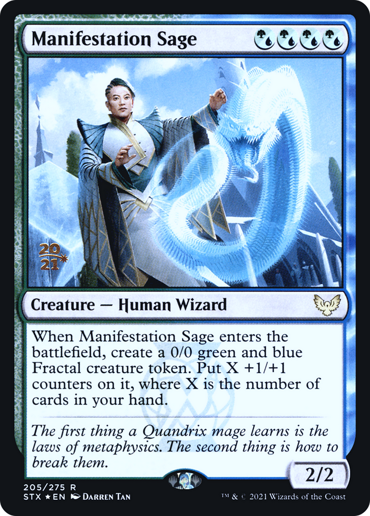 Manifestation Sage [Strixhaven: School of Mages Prerelease Promos]-1