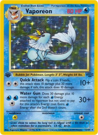 Vaporeon (12/64) [Jungle Unlimited]-1