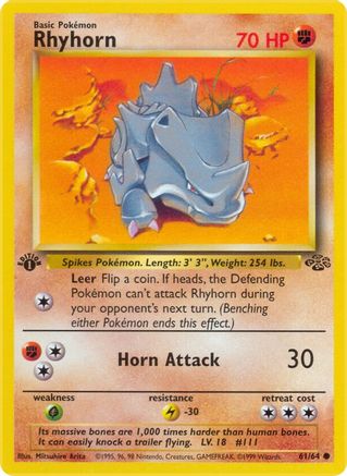 Rhyhorn (61/64) [Jungle Unlimited]-1