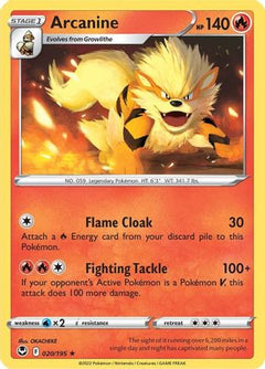 Arcanine (020/195) [Sword & Shield: Silver Tempest]-1