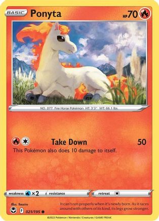 Ponyta (021/195) [Sword & Shield: Silver Tempest]-1