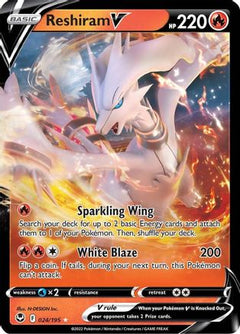 Reshiram V (024/195) [Sword & Shield: Silver Tempest]-1