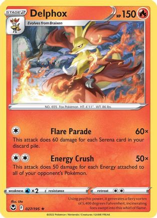 Delphox (027/195) [Sword & Shield: Silver Tempest]-1