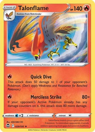 Talonflame (029/195) [Sword & Shield: Silver Tempest]-1