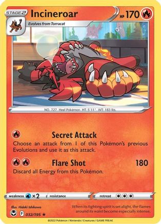 Incineroar (032/195) [Sword & Shield: Silver Tempest]-1