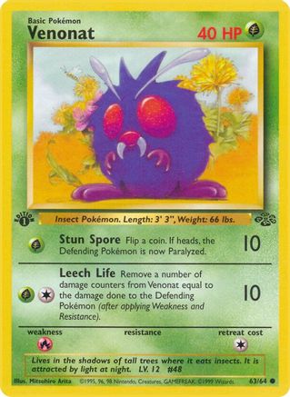 Venonat (63/64) [Jungle Unlimited]-1