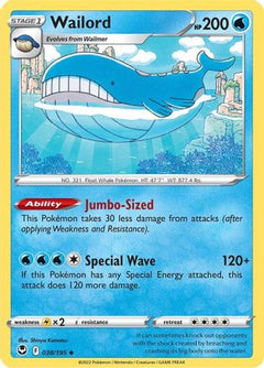 Wailord (038/195) [Sword & Shield: Silver Tempest]-1