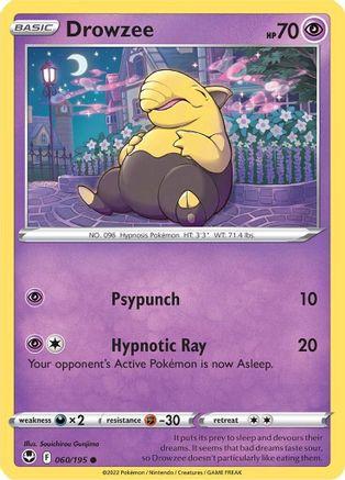 Drowzee (060/195) [Sword & Shield: Silver Tempest]-1