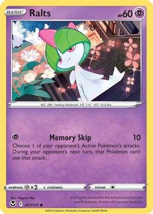 Ralts (067/195) [Sword & Shield: Silver Tempest]-3