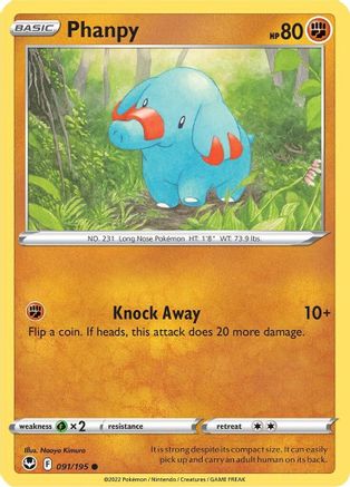 Phanpy (091/195) [Sword & Shield: Silver Tempest]-1