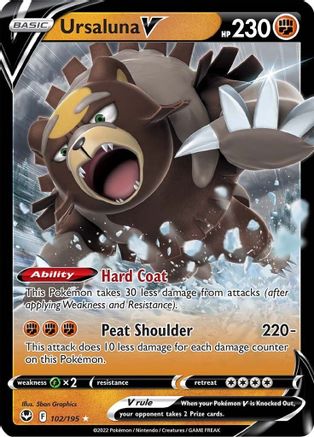 Ursaluna V (102/195) [Sword & Shield: Silver Tempest]-1