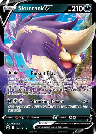 Skuntank V (108/195) [Sword & Shield: Silver Tempest]-1