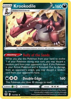 Krookodile (113/195) [Sword & Shield: Silver Tempest]-1