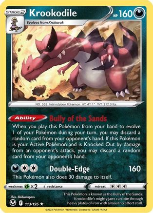 Krookodile (113/195) [Sword & Shield: Silver Tempest]-1