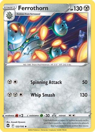 Ferrothorn (122/195) [Sword & Shield: Silver Tempest]-1