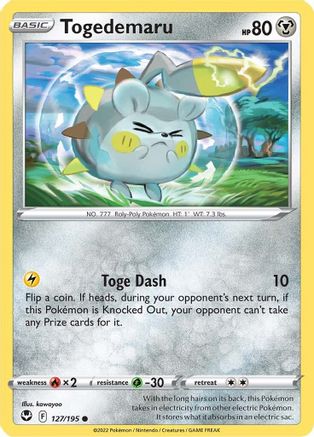 Togedemaru (127/195) [Sword & Shield: Silver Tempest]-1