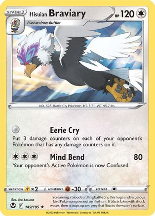 Hisuian Braviary (149/195) [Sword & Shield: Silver Tempest]-1