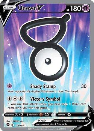 Unown V (176/195) [Sword & Shield: Silver Tempest]-1