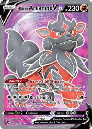 Hisuian Arcanine V (179/195) [Sword & Shield: Silver Tempest]-3