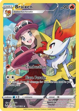 Braixen (TG01/TG30) [Sword & Shield: Silver Tempest]-1