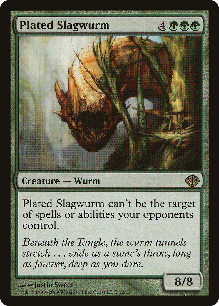 Plated Slagwurm [Duel Decks: Garruk vs. Liliana]-1