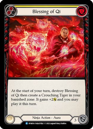 Blessing of Qi (Yellow) [DYN054] (Dynasty)  Rainbow Foil-1