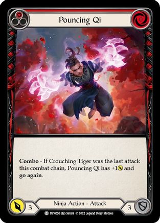 Pouncing Qi (Red) [DYN056] (Dynasty)  Rainbow Foil-1