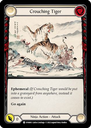 Crouching Tiger [DYN065] (Dynasty)  Rainbow Foil-1