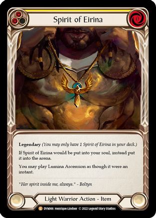 Spirit of Eirina [DYN066] (Dynasty)  Rainbow Foil-1
